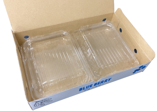 新】500g果実用パック（OSA)用 2パック化粧箱 25枚組